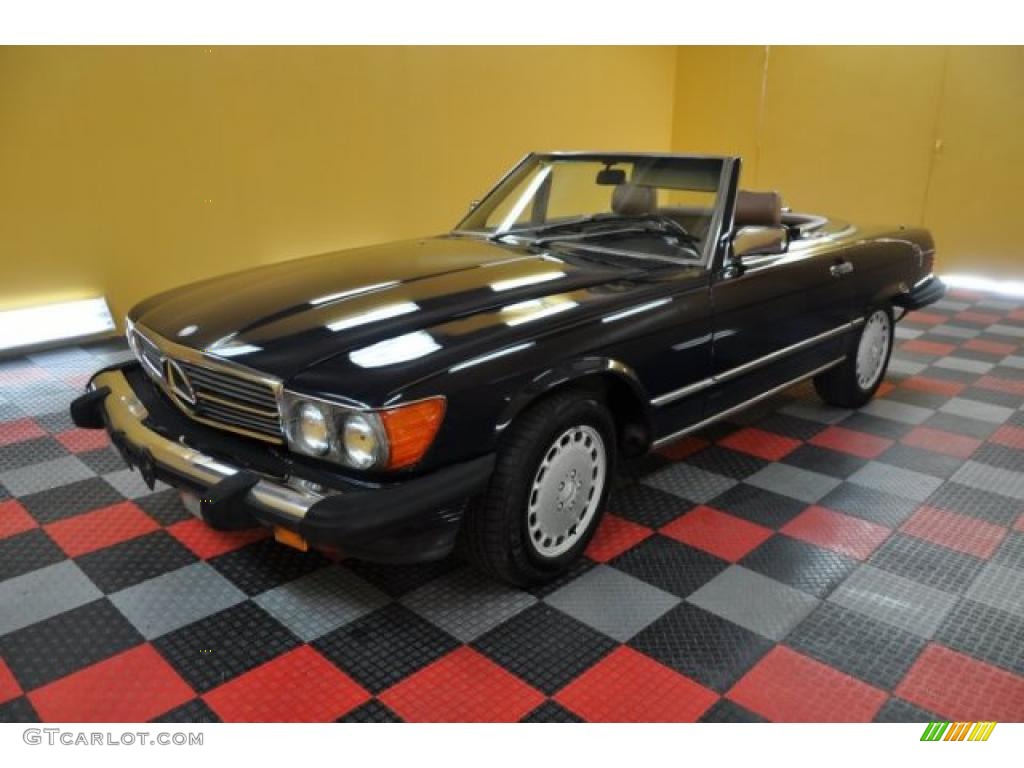 Black 1987 Mercedes-Benz SL Class 560 SL Roadster Exterior Photo #39772818