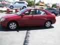 2008 Spicy Red Kia Spectra EX Sedan  photo #6