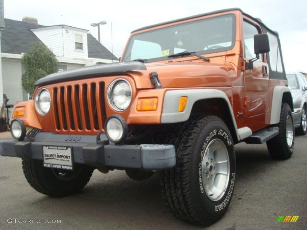 2001 Wrangler SE 4x4 - Amber Fire Pearl / Agate Black photo #1