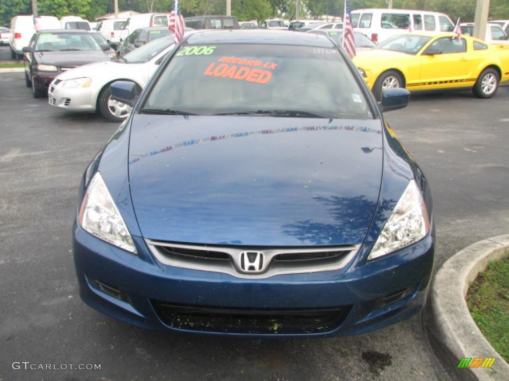 2006 Accord EX V6 Coupe - Sapphire Blue Pearl / Ivory photo #3