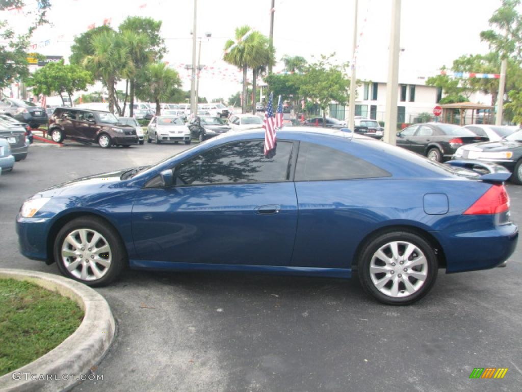 2006 Accord EX V6 Coupe - Sapphire Blue Pearl / Ivory photo #6