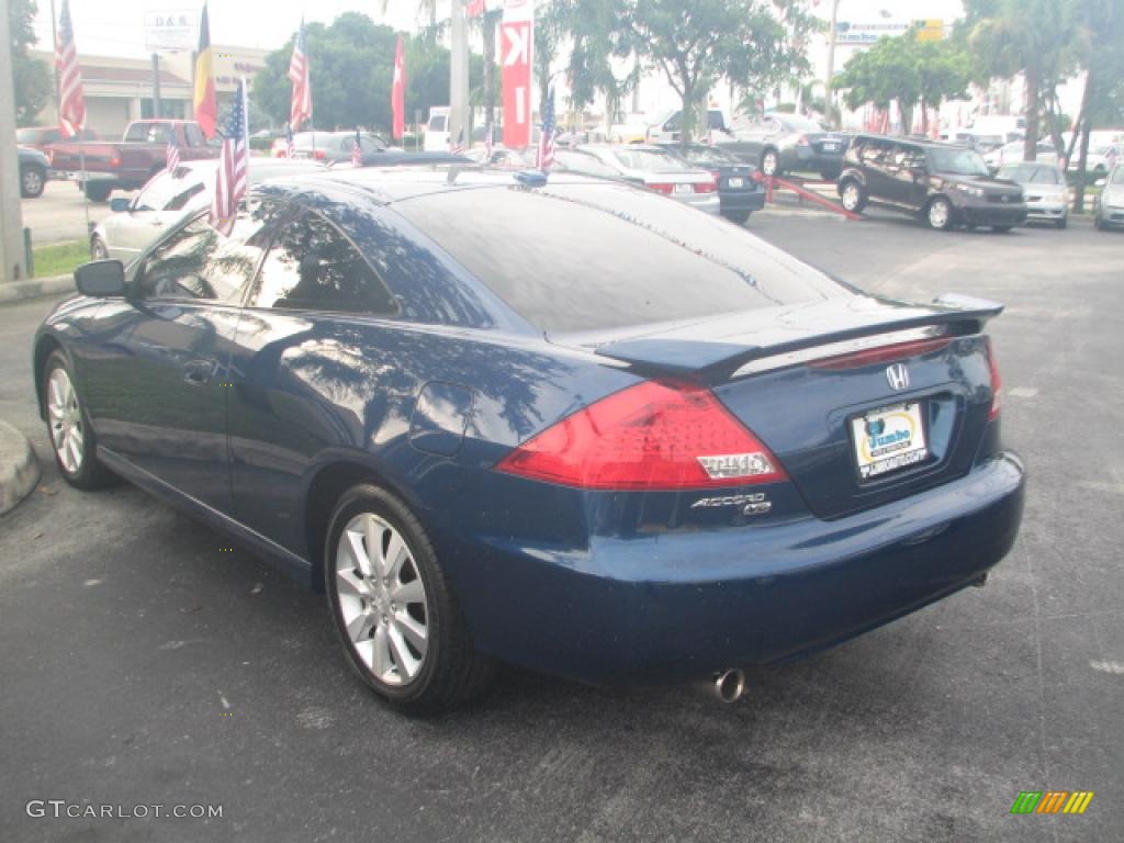 2006 Accord EX V6 Coupe - Sapphire Blue Pearl / Ivory photo #7