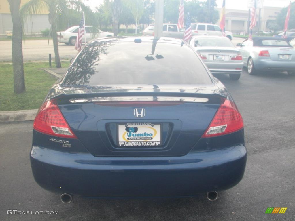 2006 Accord EX V6 Coupe - Sapphire Blue Pearl / Ivory photo #8