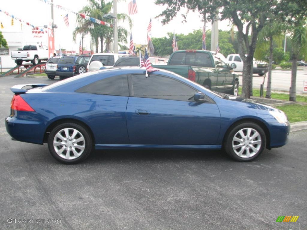 2006 Accord EX V6 Coupe - Sapphire Blue Pearl / Ivory photo #11