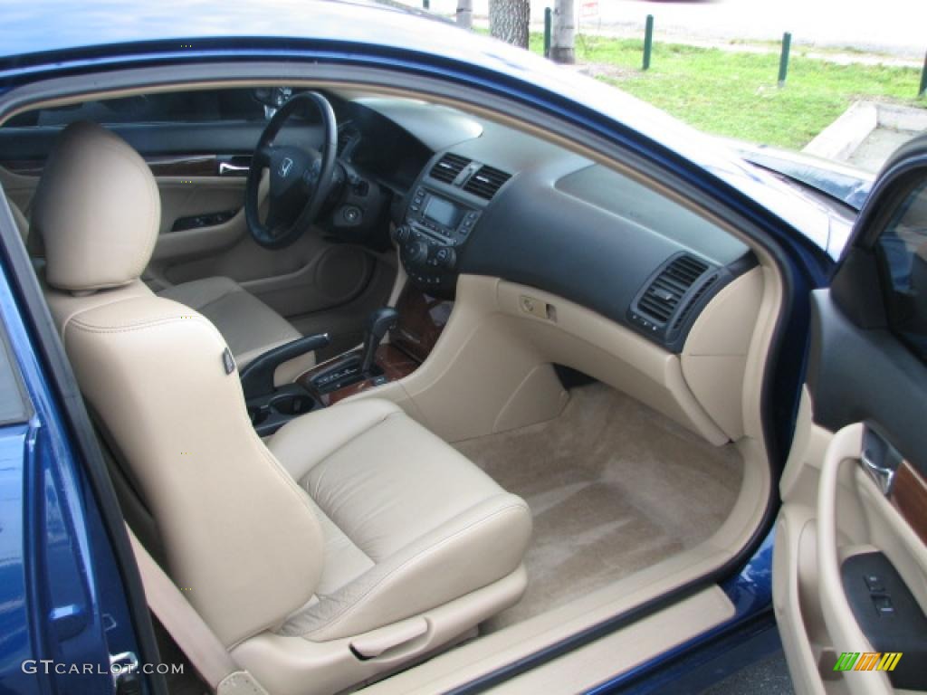 2006 Accord EX V6 Coupe - Sapphire Blue Pearl / Ivory photo #13