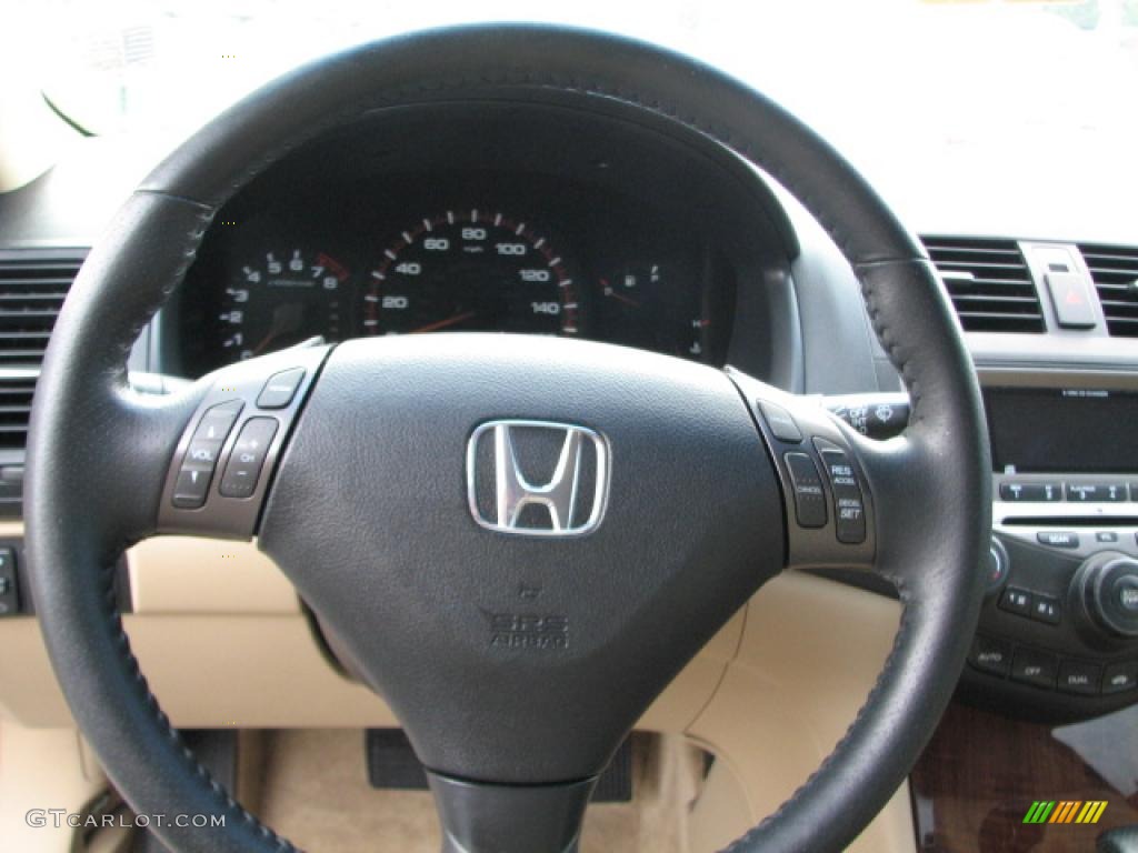 2006 Accord EX V6 Coupe - Sapphire Blue Pearl / Ivory photo #20