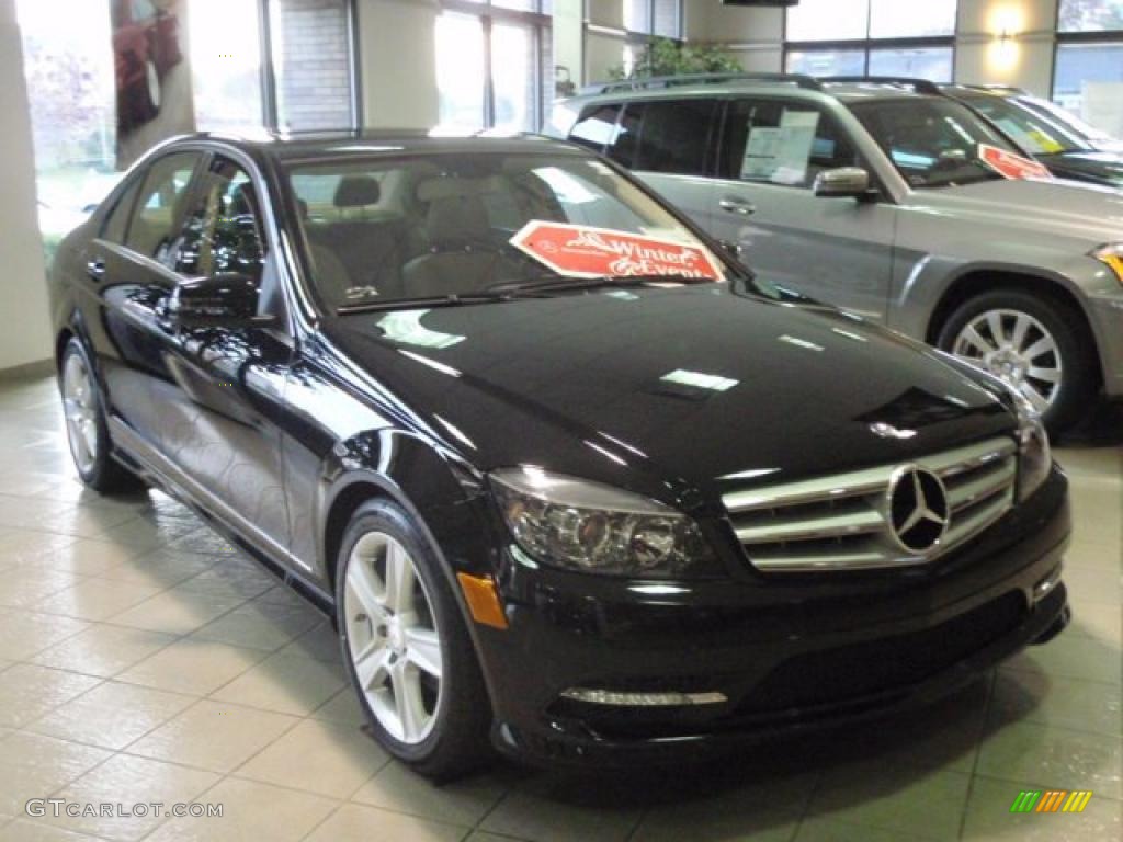 2011 C 300 Sport 4Matic - Black / Almond/Mocha photo #3