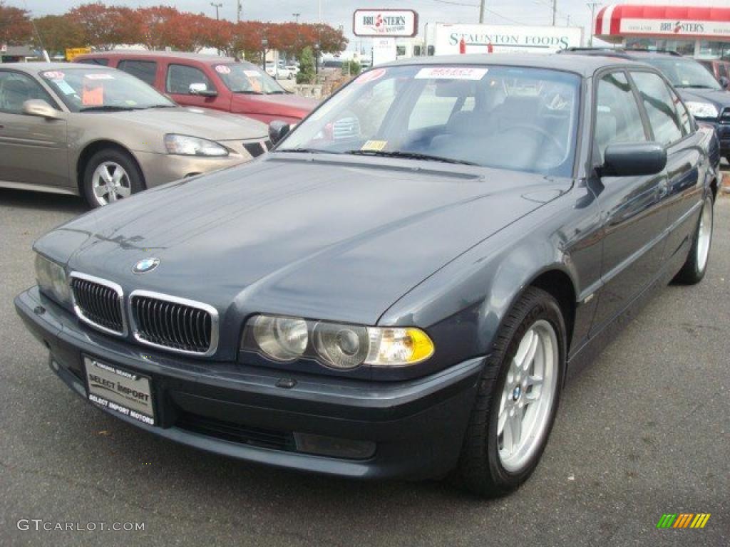 2001 7 Series 740iL Sedan - Anthracite Metallic / Grey photo #1