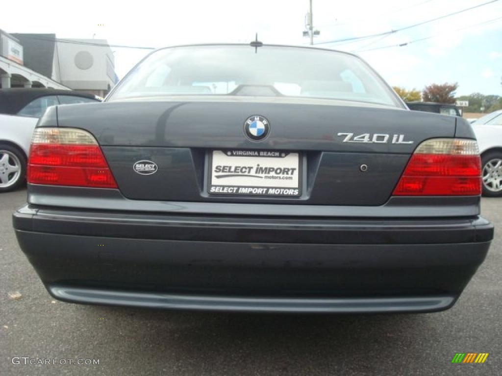 2001 7 Series 740iL Sedan - Anthracite Metallic / Grey photo #4