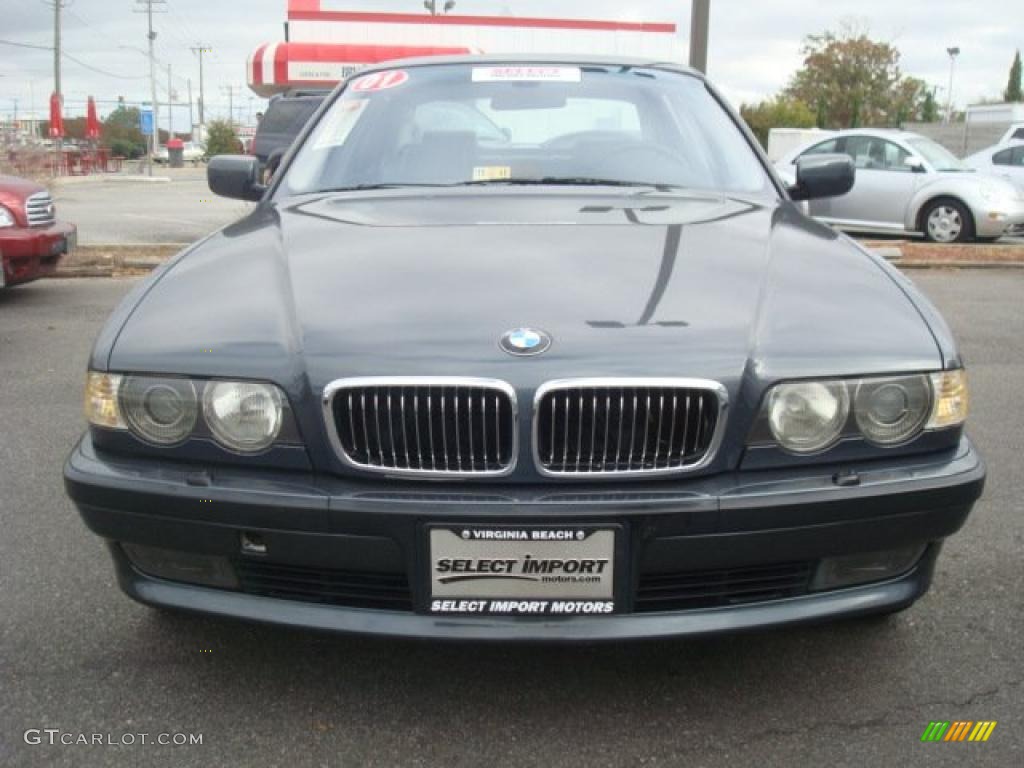 2001 7 Series 740iL Sedan - Anthracite Metallic / Grey photo #8