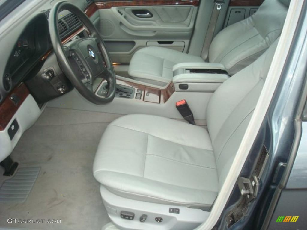 2001 7 Series 740iL Sedan - Anthracite Metallic / Grey photo #9