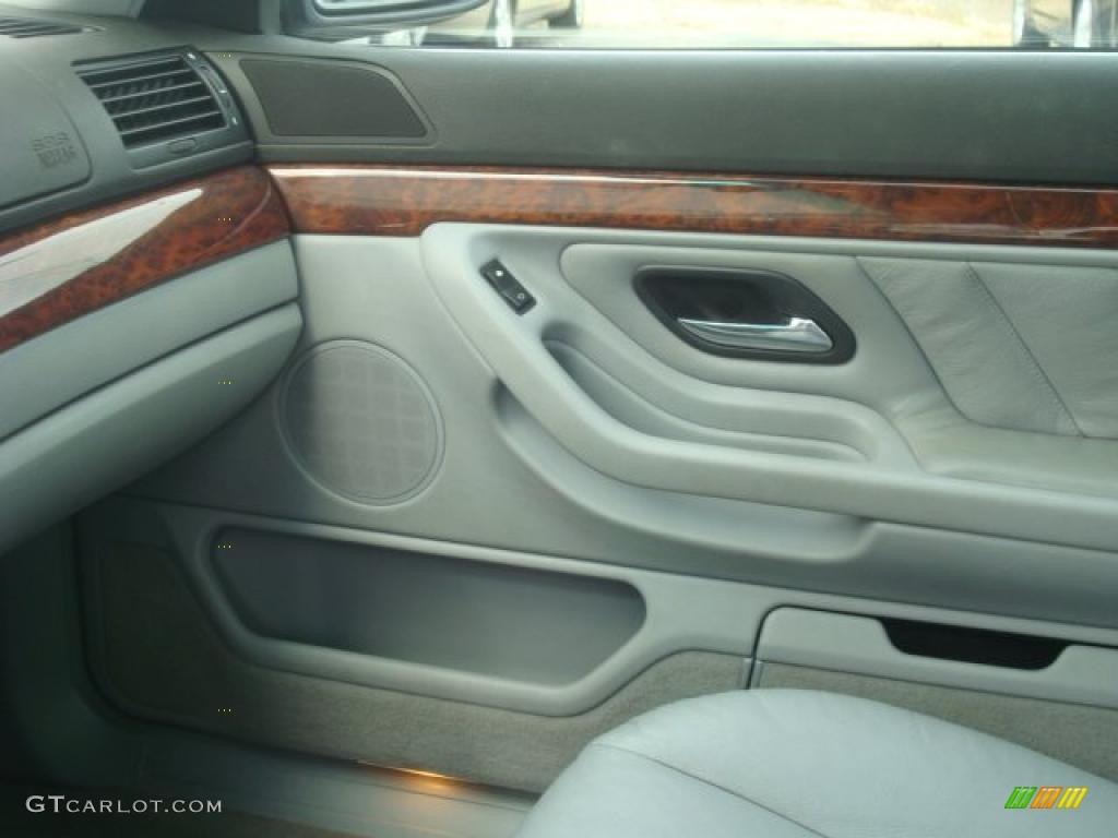 2001 7 Series 740iL Sedan - Anthracite Metallic / Grey photo #19