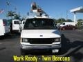 1997 Oxford White Ford E Series Van E350 Bucket Van  photo #2