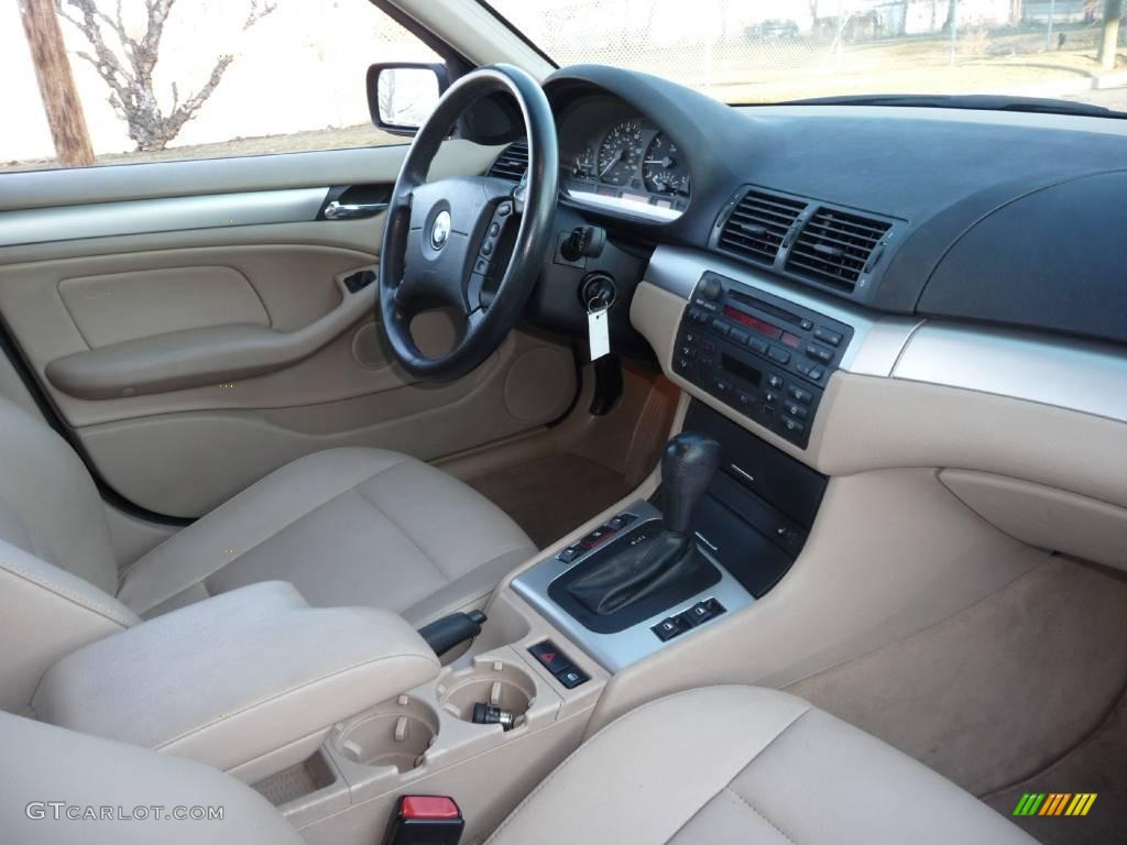 2004 3 Series 325i Sedan - Jet Black / Sand photo #6