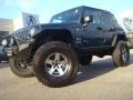 2008 Steel Blue Metallic Jeep Wrangler Unlimited X 4x4  photo #2
