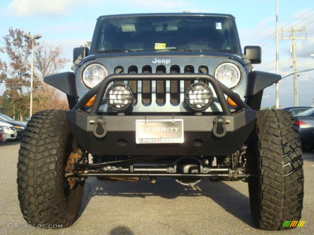 2008 Wrangler Unlimited X 4x4 - Steel Blue Metallic / Dark Slate Gray/Med Slate Gray photo #8