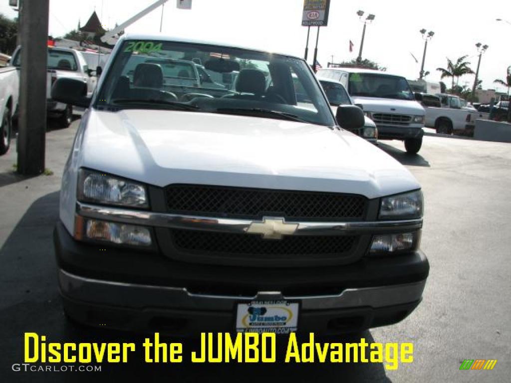 2004 Silverado 1500 Regular Cab - Summit White / Medium Gray photo #2