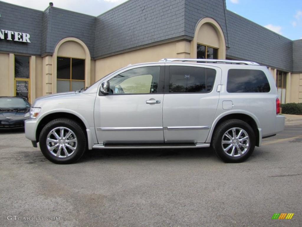 Silver Indulgence 2010 Infiniti QX 56 4WD Exterior Photo #39780508