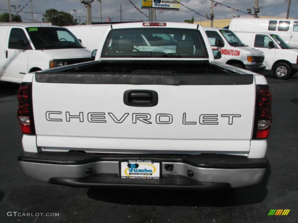 2004 Silverado 1500 Regular Cab - Summit White / Medium Gray photo #6