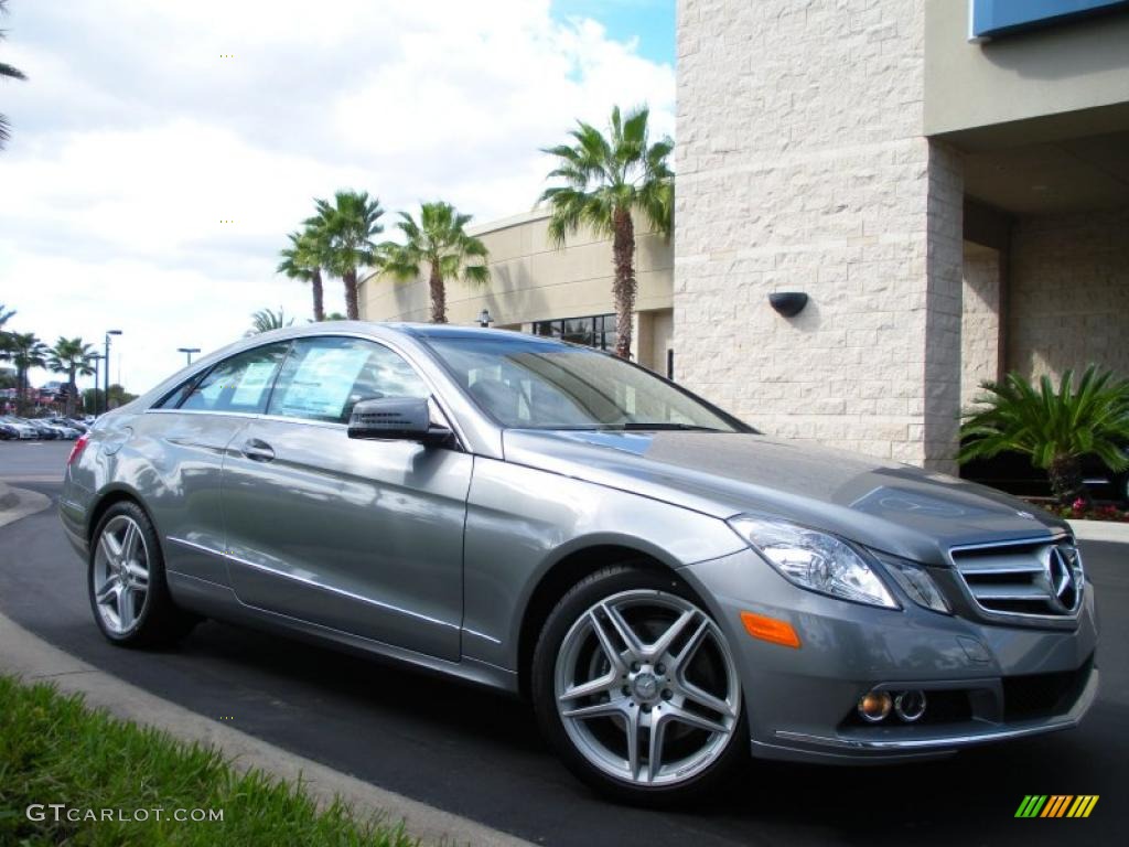 Palladium Silver Metallic 2011 Mercedes-Benz E 350 Coupe Exterior Photo #39781554