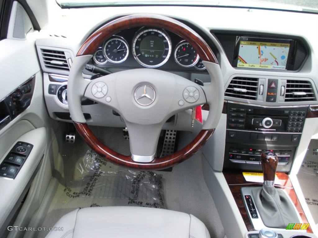 2011 Mercedes-Benz E 350 Coupe Ash/Dark Grey Steering Wheel Photo #39781754