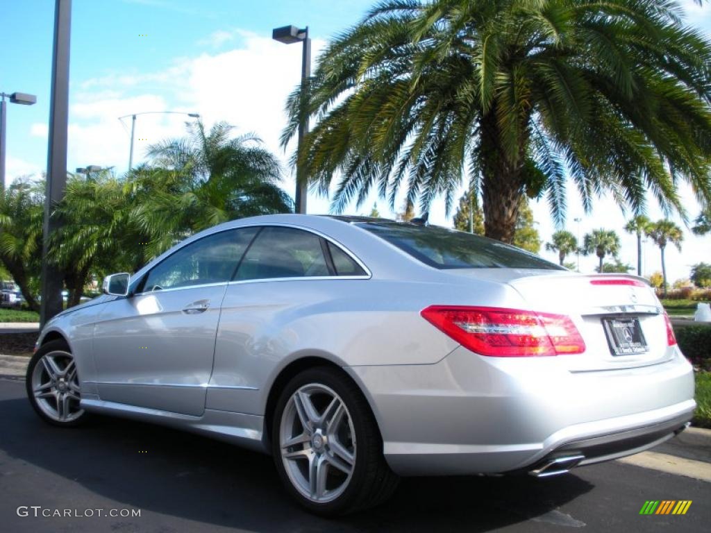 2011 E 550 Coupe - Iridium Silver Metallic / Black photo #8