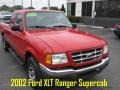 2002 Bright Red Ford Ranger XLT SuperCab  photo #1