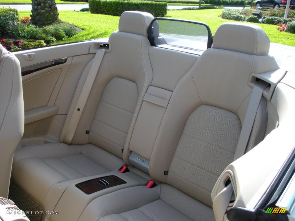 Almond/Mocha Interior 2011 Mercedes-Benz E 350 Cabriolet Photo #39782522