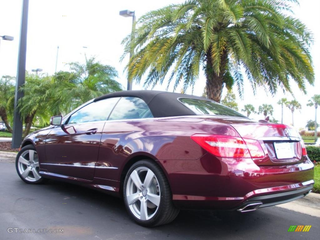 Mystic Red Metallic 2011 Mercedes-Benz E 550 Cabriolet Exterior Photo #39782838