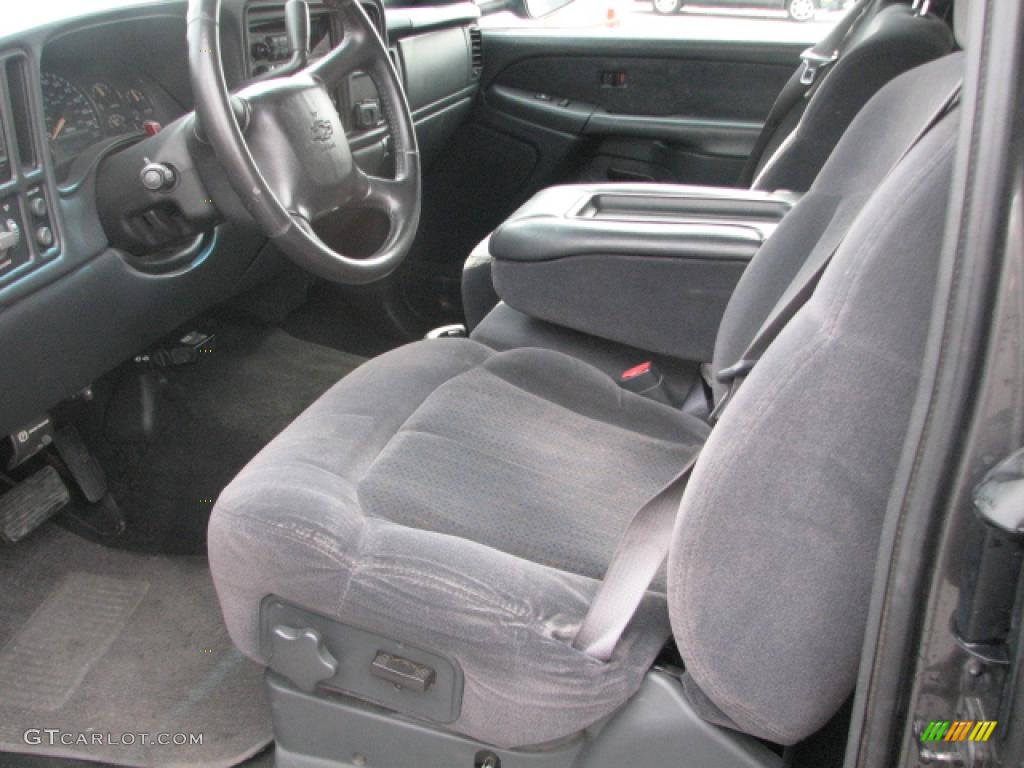 Graphite Interior 2002 Chevrolet Silverado 2500 LS Extended Cab Photo #39782930