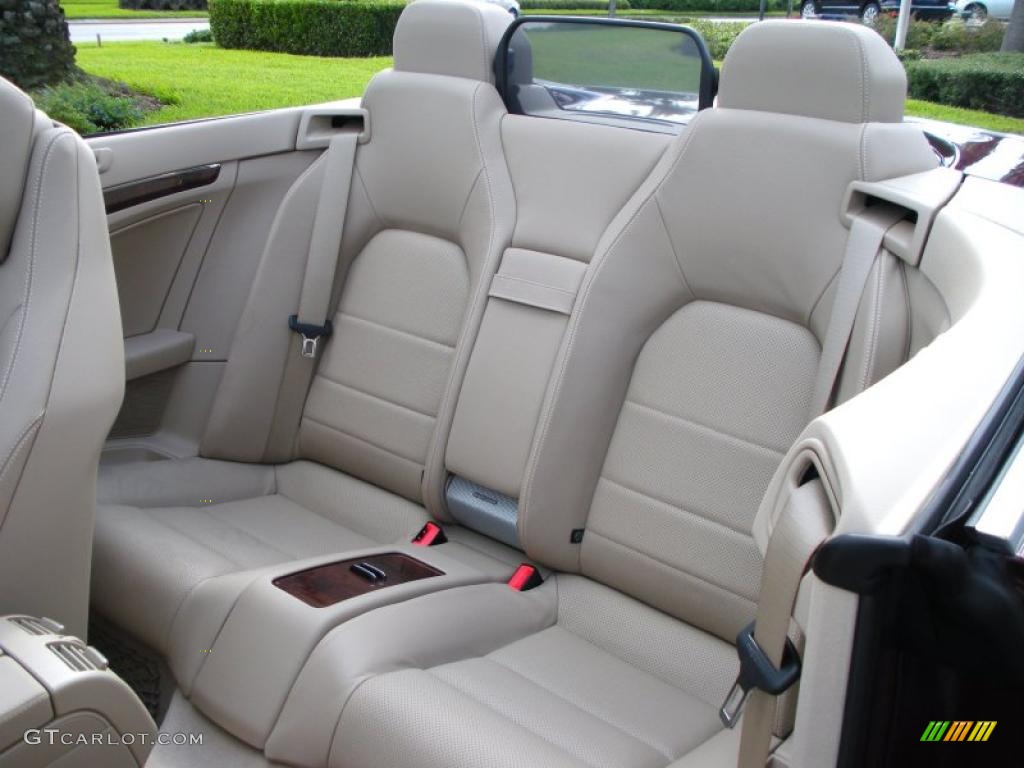 Almond/Mocha Interior 2011 Mercedes-Benz E 550 Cabriolet Photo #39782998