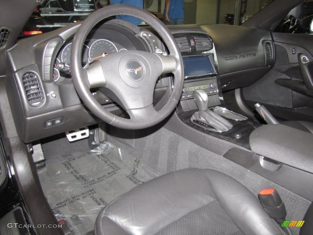 2008 Chevrolet Corvette Coupe Ebony Dashboard Photo #39783002