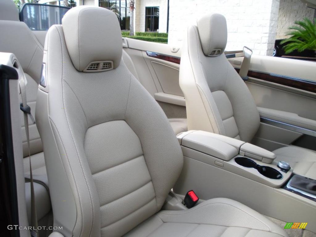 Almond/Mocha Interior 2011 Mercedes-Benz E 550 Cabriolet Photo #39783022