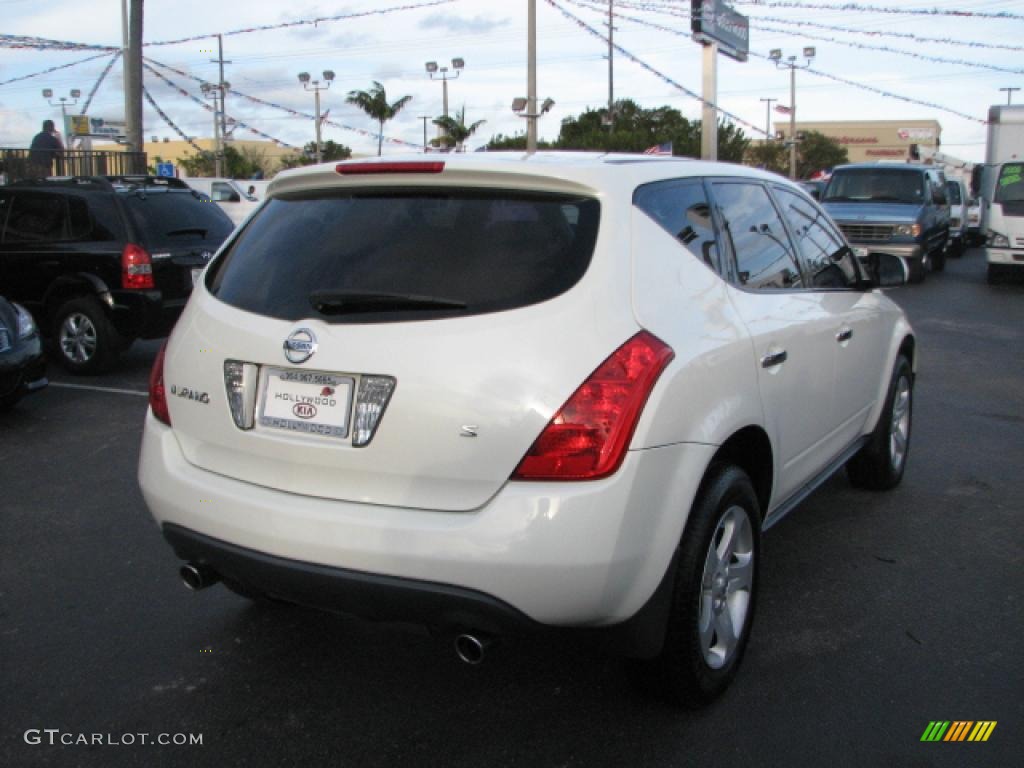 2005 Murano S - Glacier Pearl White / Cafe Latte photo #8