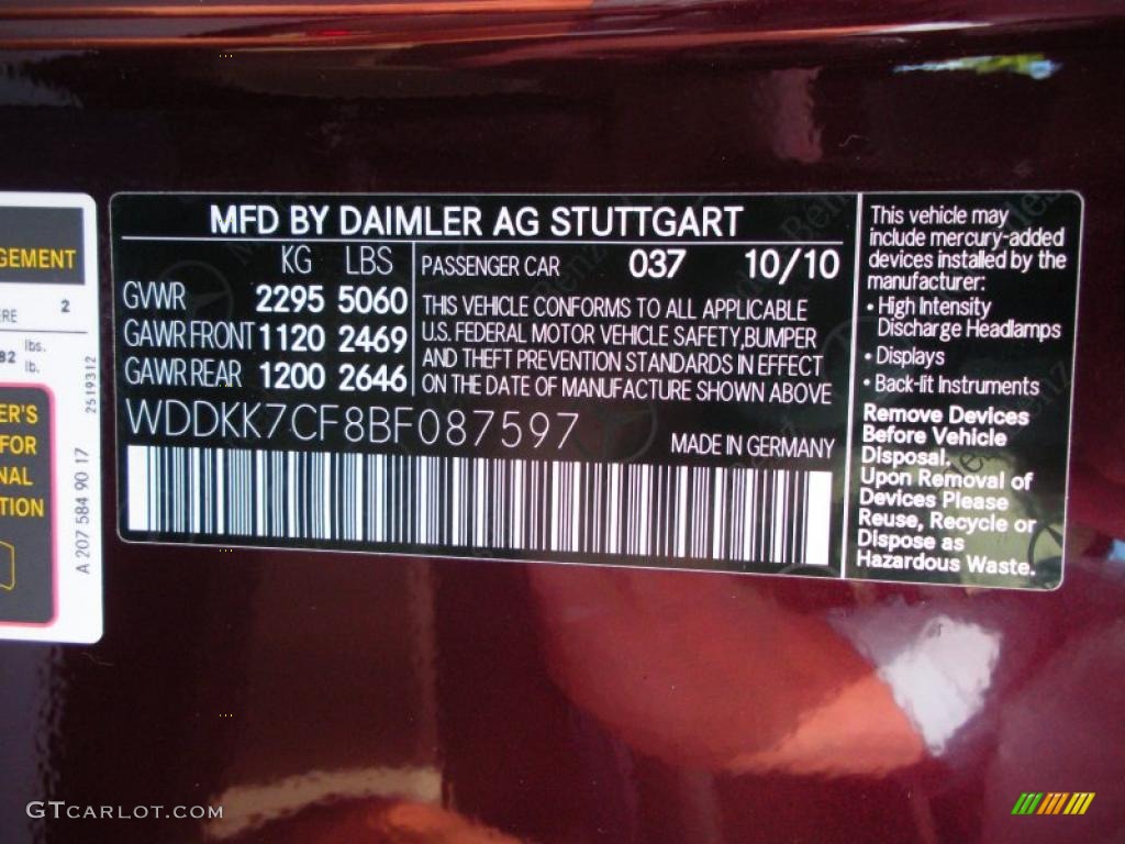 2011 E 550 Cabriolet - Mystic Red Metallic / Almond/Mocha photo #29