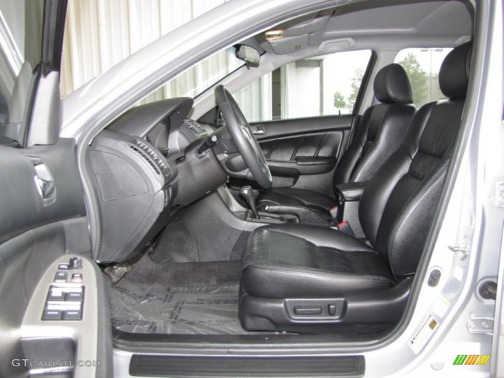 Black Interior 2004 Honda Accord EX V6 Sedan Photo #39783614