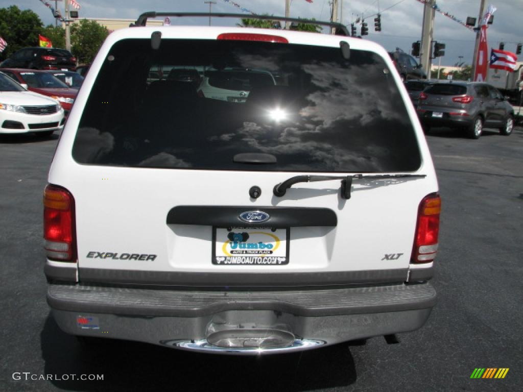 1999 Explorer XLT - Oxford White / Medium Prairie Tan photo #8