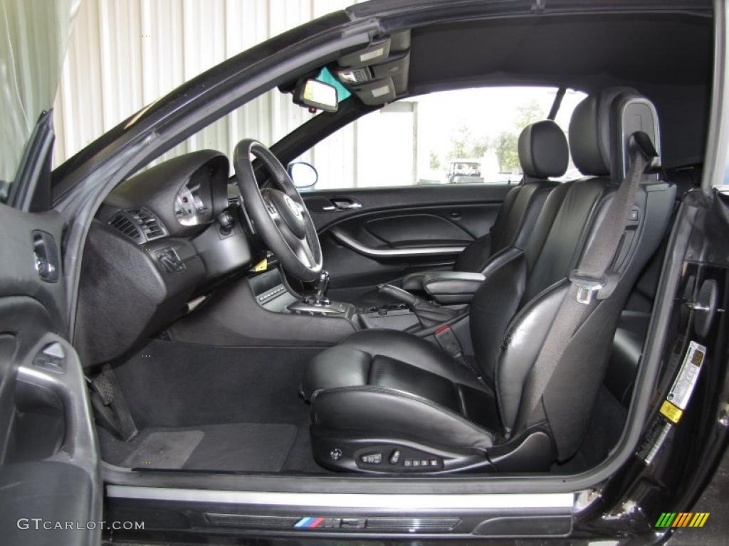 Black Interior 2005 BMW M3 Convertible Photo #39783966