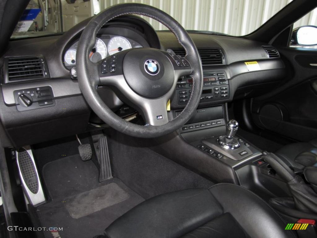 Black Interior 2005 BMW M3 Convertible Photo #39784054