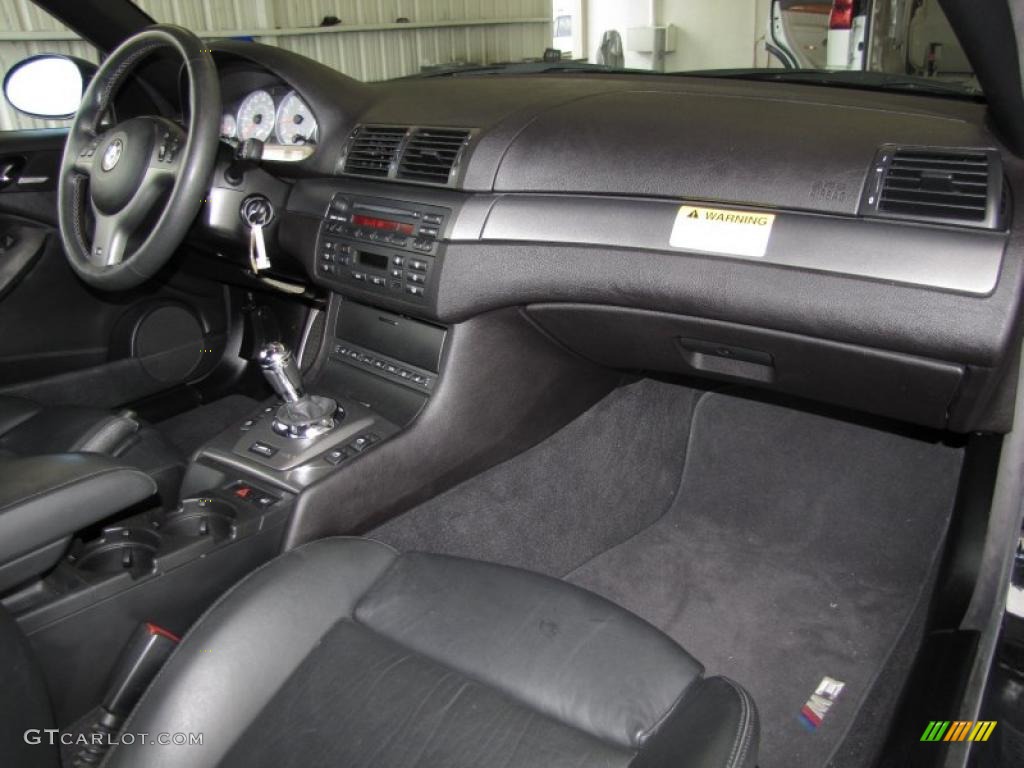 2005 BMW M3 Convertible Black Dashboard Photo #39784094