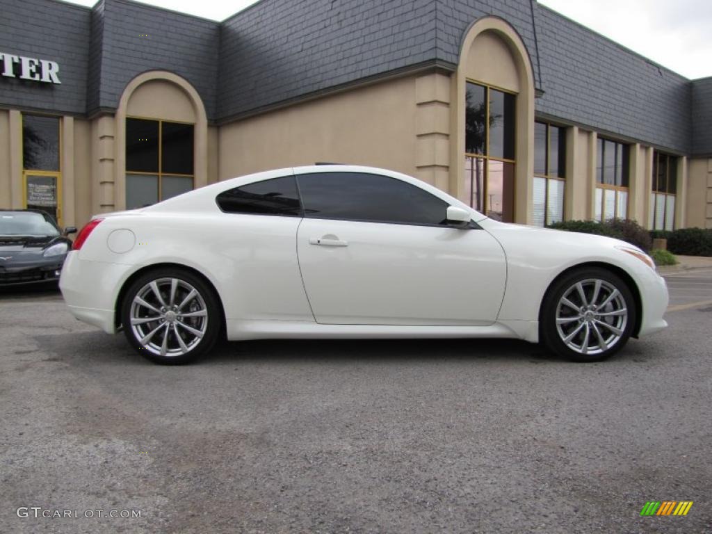 2008 G 37 S Sport Coupe - Ivory Pearl White / Graphite photo #7
