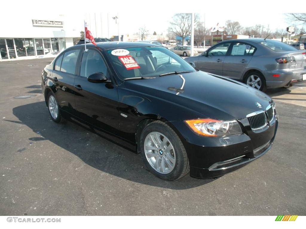 2006 3 Series 325xi Sedan - Jet Black / Black photo #7