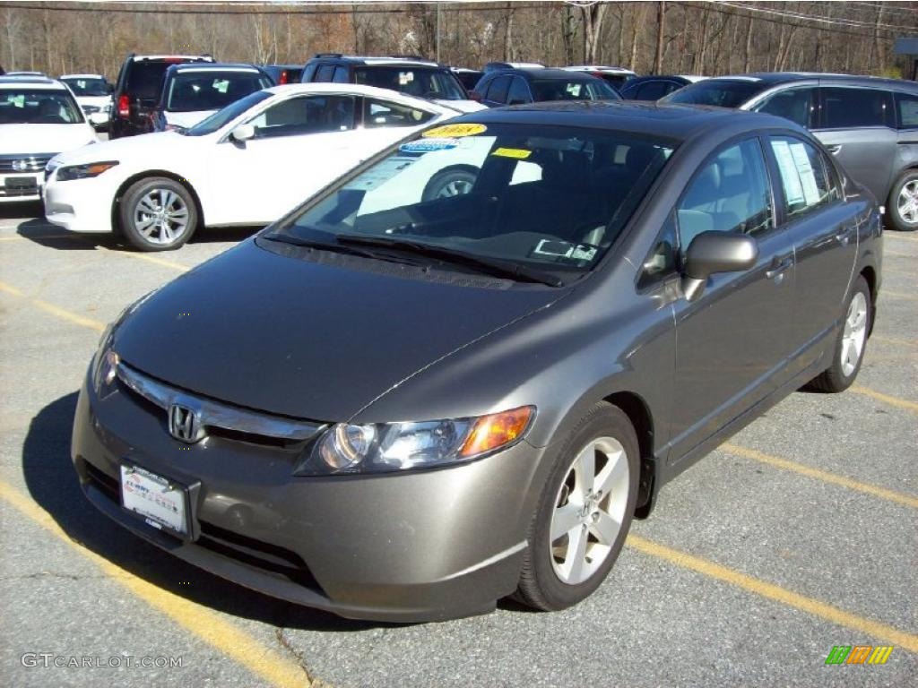 Galaxy Gray Metallic 2008 Honda Civic EX Sedan Exterior Photo #39784890