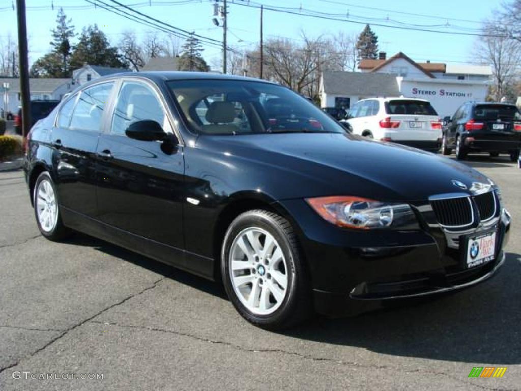 2006 3 Series 325xi Sedan - Jet Black / Beige photo #2