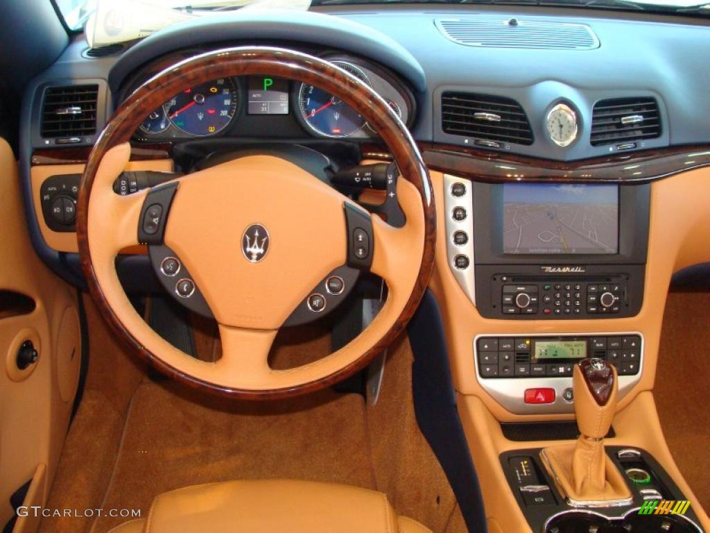 2011 Maserati GranTurismo Convertible GranCabrio Cuoio Dashboard Photo #39786590