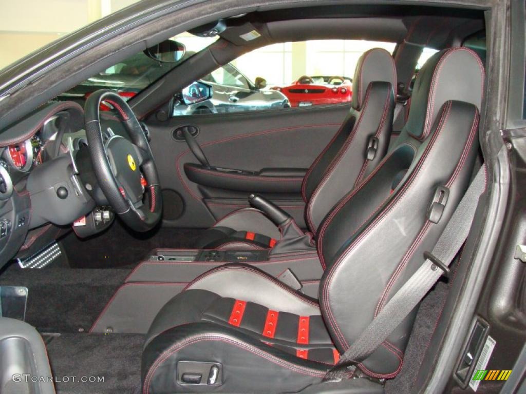 Nero/Rosso Interior 2006 Ferrari F430 Coupe F1 Photo #39786858