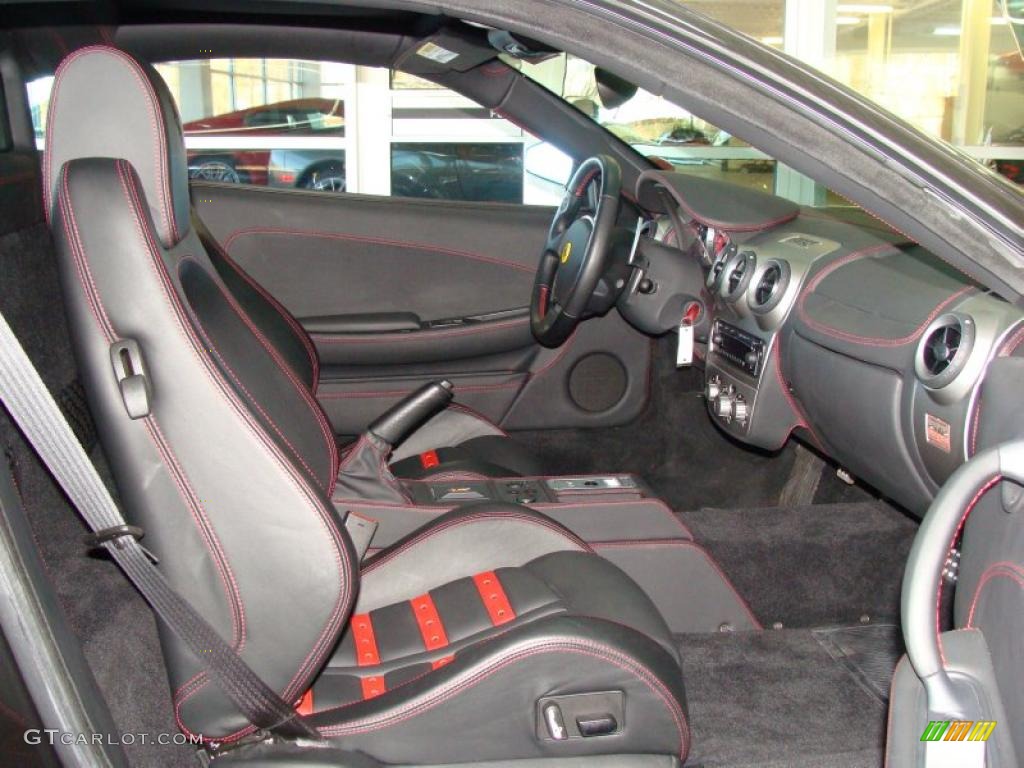 Nero/Rosso Interior 2006 Ferrari F430 Coupe F1 Photo #39786910