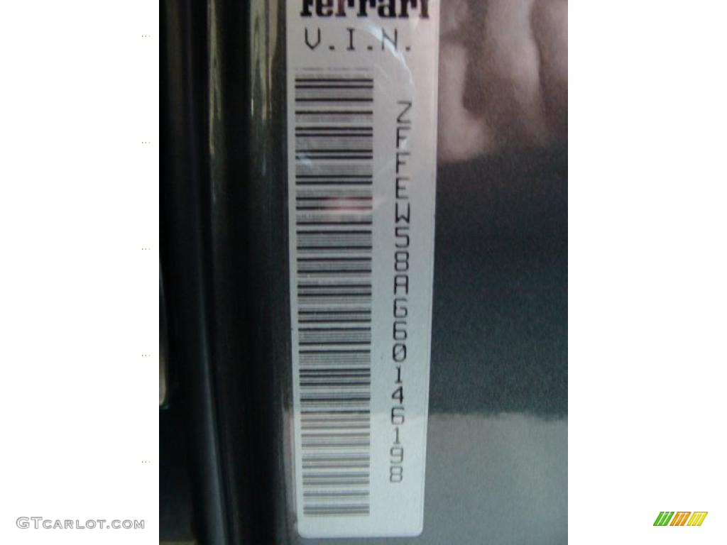 2006 Ferrari F430 Coupe F1 Info Tag Photo #39787054