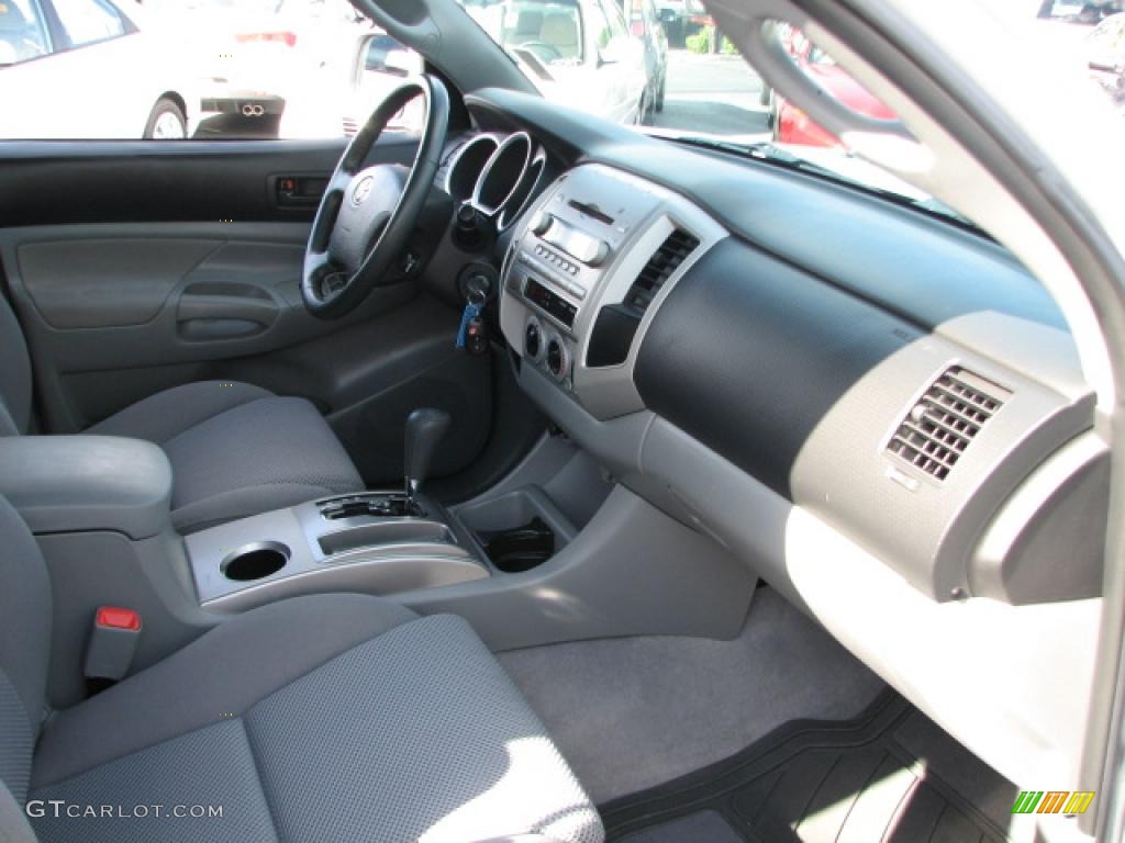 Graphite Gray Interior 2008 Toyota Tacoma V6 PreRunner TRD Sport Double Cab Photo #39787290