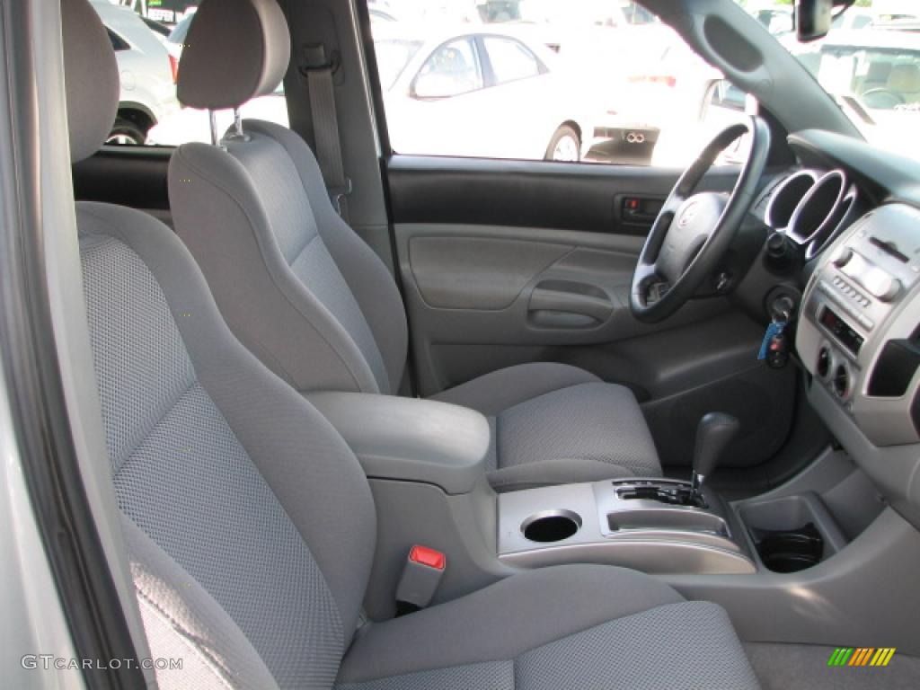 Graphite Gray Interior 2008 Toyota Tacoma V6 PreRunner TRD Sport Double Cab Photo #39787306
